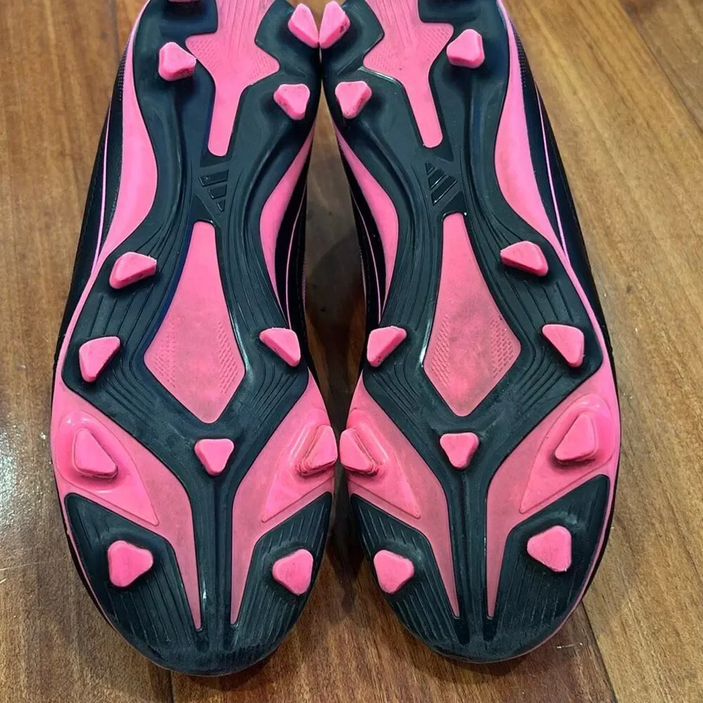 Adidas Goletto Kids Soccer Cleats Black Pink Youth Size 2